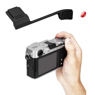 Imagem de JJC Punho de metal e botão de liberação do obturador para câmera sem espelho Fuji Fujifilm X-E5 XE5, protetor de sapata, suporte de polegar, almofada de silicone antiarranhões para segurar a mão