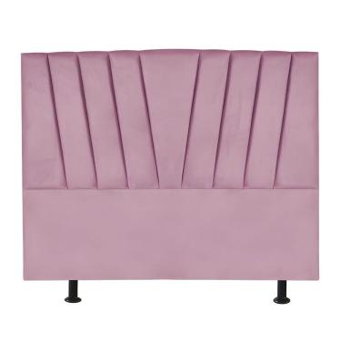 Imagem de Cabeceira Estofada Cama King 195 Cm Ariel Suede Rosa