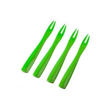 Imagem de Kit 4 Garfos para Petisco Multiuso Frios Verde Fox Run