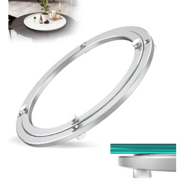 Imagem de Lazy Susan Hardware, rolamento Lazy Susan resistente e toca-discos giratório - Placa de rolamento giratória de 25 cm para mesa de jantar redonda, mecanismo giratório suave