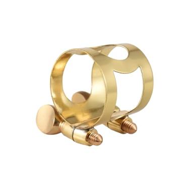 Imagem de Ligadura de Sax Alto Latão Fixador Parafuso Ajustável Clamp Bocal Acessórios