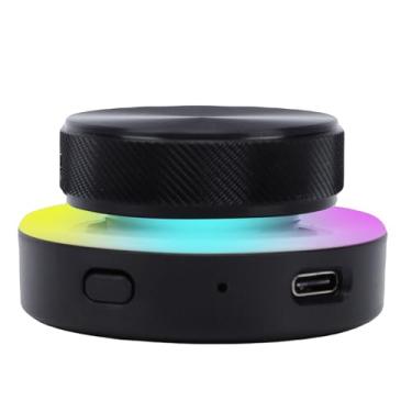 Imagem de Luocute Controlador de Botão Personalizável, Conexão Sem Fio BT 5.0 2.4G USB C Com Luz RGB, Alto-falantes de Computador para PC, Laptop, Telefone, Tablet, Tecla de Atalho para Edição