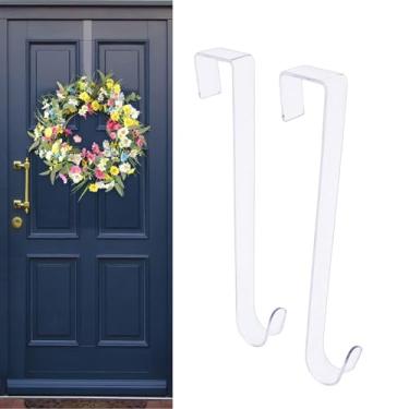 Imagem de POCREATION Suporte de Guirlanda Transparente, Suporte de Guirlanda Transparente para Porta para Decorações de Natal Com Material PP Resistente, Fácil de Instalar