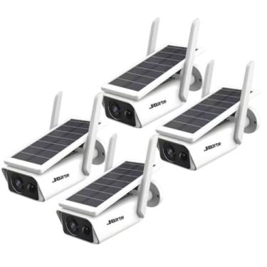 Imagem de ANJ.GG Câmera de Segurança Externa/Interna, Estilo Domo, HD 1080p, Alarme, Monitoramento Residencial, Y24*4, Wi-Fi/Com Fio, Áudio 2 Vias, Visão Noturna, Energia Solar/AC