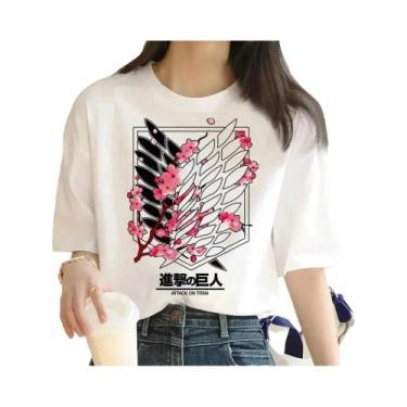 Imagem de Camiseta Casual De Manga Curta Com Estampa Gráfica Retro Harajuku Atta