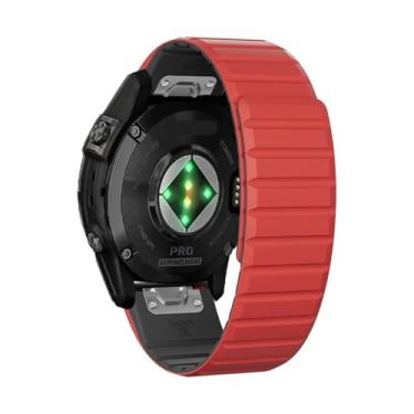 Imagem de KAVJU Pulseiras Fenix 8X Sport Fenix 7X Sport de 22 mm e 26 mm para Garmin Fenix 7/Fenix 6/Fenix 5/Fenix 6X Pro/Fenix 3/HR/Descent MK1/D2 Delta PX/D2, 22mm, Ágata
