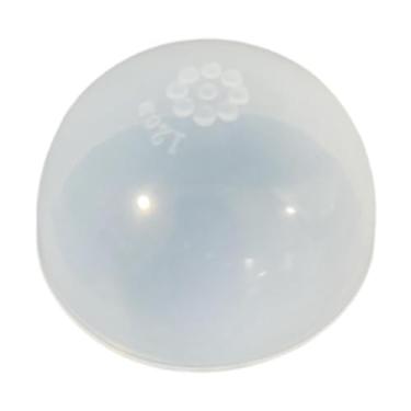 Imagem de simhoa Touca de silicone para peruca em formato de cabeça de boneca, multiuso, antiderrapante e transparente, acessório de proteção para a cabeça, 13 a 14 Cm