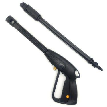 Imagem de Kit Gatilho com Lança Tubeira Bico Leque Lavajato Lavor Wash Bricotech