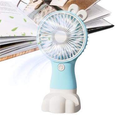 Imagem de Ventilador De Mão Portátil,3 Velocidades Alimentado por USB,Ventoinha Pessoal Pequena para Viagens - para Homens e Mulheres Exterior Interior Maquilhagem Acampamento Concerto Praia Corrida