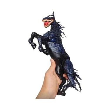 Imagem de Boneco Articulado Colecionável Venom Com Três Cabeças E Rosto Mutável,