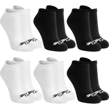 Imagem de Kit 6 Pares Meias Soquete Cano Curto Unissex Algodão Atacado - Flat So