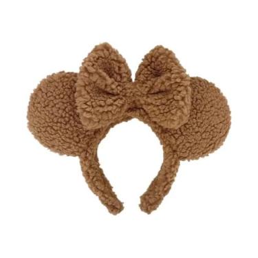 Imagem de Tiara De Pelúcia Do Mickey Mouse Para Mulheres, Meninas E Bebês, Acess