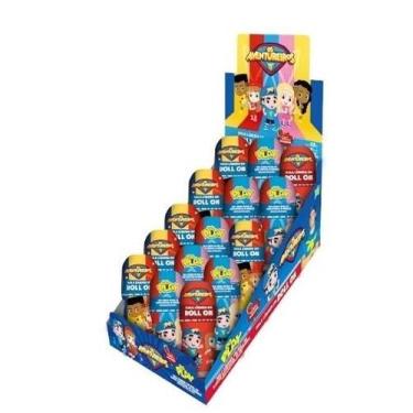 Imagem de Kit Bala Liquida Riclan Rollon Os Aventureiros Morango 15x30ml