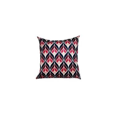 Imagem de Capa Almofada 45 x 45 Tecido Veludo Estampado - Nallu Decor, Vinho