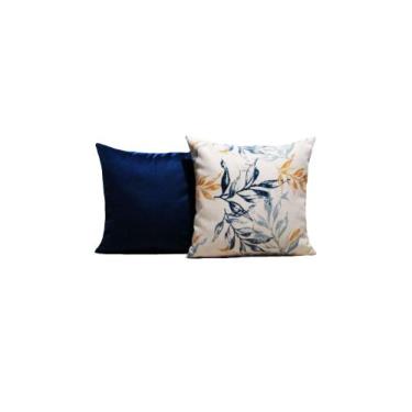 Imagem de Capas Almofadas 45 x 45 Estampa Floral Conjunto 2 Peças - Nallu Decor,