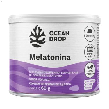 Imagem de Melatonina Pastilhas de Goma 100% Vegano 60g Ocean Drop-Unissex