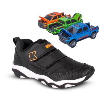 Imagem de Tênis Infantil Menino Kidy Play Respitec Preto com Velcro-Masculino