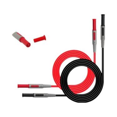 Imagem de Cabo De Teste Multímetro Com Plugue Banana Duplo De 4mm, 1000V 15A, 10
