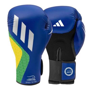 Imagem de Luva de Boxe adidas em PU Speed TILT 150 CBBOXE Brasil-Unissex