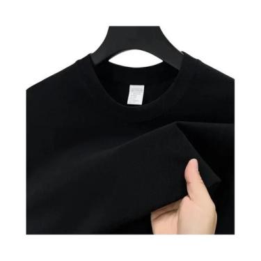 Imagem de Camiseta Masculina De Verão De Marca De Alto Padrão Em Algodão Com Man