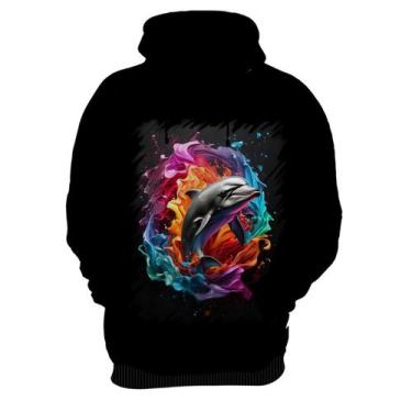 Imagem de Blusa de Frio Golfinho Inteligência Arte Pintura 3 - Kasubeck Store, I
