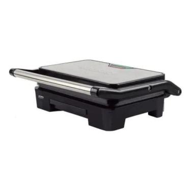 Imagem de Grill Elétrico Mallory Asteria Compact Preto Inox - Cor Inox, 110V