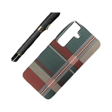 Imagem de Capa Magsafe De Fibra De Carbono Com Textura Kevlar Para Samsung S25 S