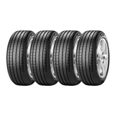 Imagem de Kit 4 Pneus Pirelli Aro 17 215/50R17 Cinturato P7 91V Seal Inside