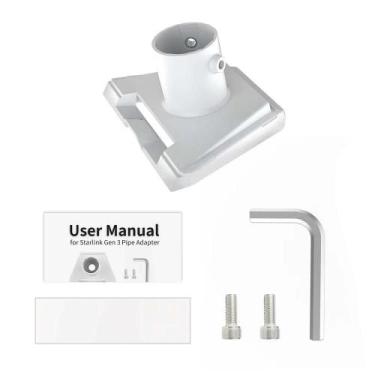 Imagem de Adaptador de tubo Starlink Gen 3, suporte geração 3 para poste - PONTO