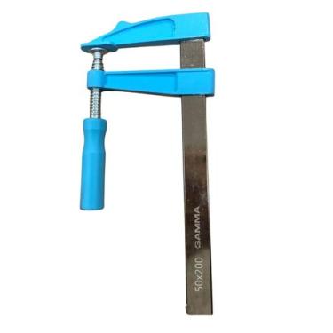 Imagem de Grampo Tipo F 50x150mm Preto Alta Pressão Reforçado Profissional Ideal