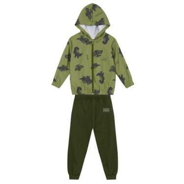 Imagem de Conjunto infantil menino em microfibra Brandili, Verde, 2