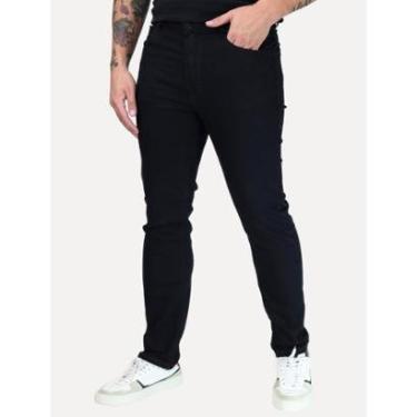 Imagem de Calça Ellus Jeans Masculina Firt Black Slim 5 Pockets Preta - 00EA746SF 35F-Masculino
