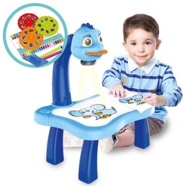 Imagem de Mesa Projetora Lousa Magica Infantil Para Desenhar E Pintar Com Caneti