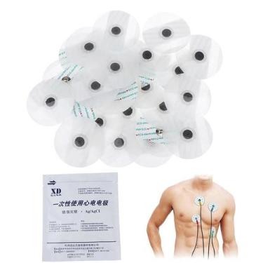 Imagem de 50 Unidades De Eletrodos Descartáveis Para ECG, Acessórios Médicos De 