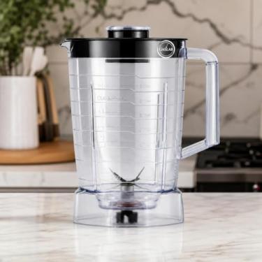Imagem de Copo para Liquidificador Oster Power 1400W Sangel Primeira Linha com Tampa Preta