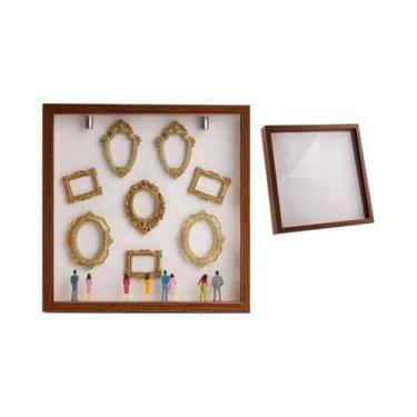 Imagem de Caixa De Memórias Criativa DIY Com Moldura Dourada, Kit De Exibição De