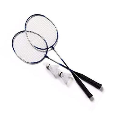 Imagem de KIT 2 RAQUETES BADMINTON PETECAS E BOLSA