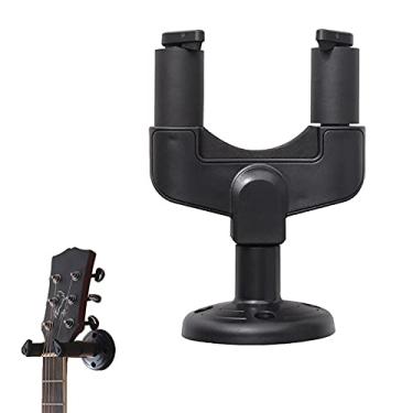 Imagem de Yajun Suporte universal para pendurar na parede para guitarra, instrumentos de corda, gancho para a maioria das guitarras, fácil de instalar, 2 peças
