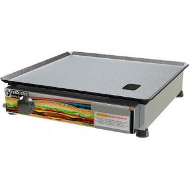 Imagem de Chapa Sanduicheira 40x40cm Sem Prensa Baixo Consumo De Gás Fundiferro