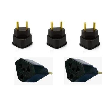 Imagem de Kit 3 Adaptador Tomada Triangular, Tê , Pino - 20 Amperes