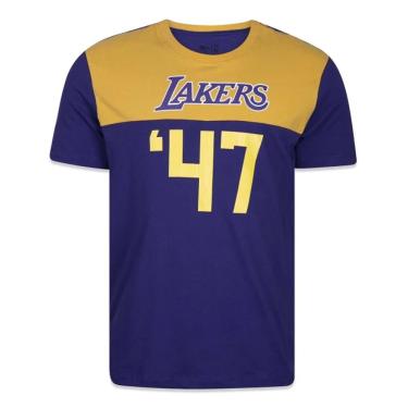 Imagem de Camiseta New Era Los Angeles Lakers Core Roxo