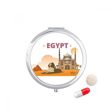 Imagem de Cidade Pirâmide Esfinge Egito Caixa de Armazenamento de Remédio com Bolso