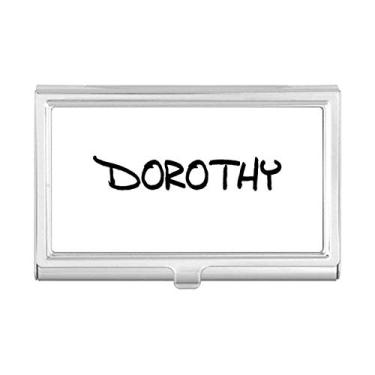 Imagem de Porta-cartões de visita Dorothy com escrita especial e nome inglês