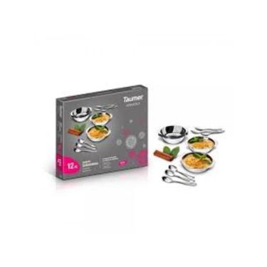 Imagem de Conjunto de Sobremesa 12 peças Inox Versatile - TAUMER