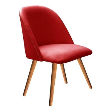 Imagem de Poltrona Gaia Cadeira Pé Palito Madeira Moderna Sala Recepção