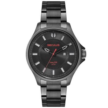 Imagem de Relógio Seculus Masculino Ref: 77199gpsvpa4 Casual Black