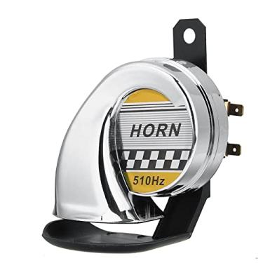 Imagem de Buzina de ar super alta universal 12V DC 130db motocicleta caracol buzina de ar sirene super alta para carro caminhão motocicleta kit buzinas de trem à prova d'água (cor: prata)
