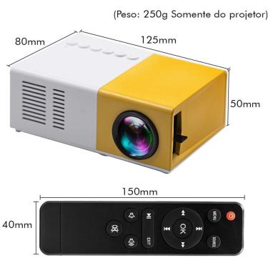 Imagem de Mini Projetor YG-300 600 Lumens - Cinema em Casa