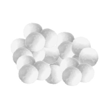 Imagem de Didiseaon bola de filtro de piscina filtro de piscina algodão bolas de filtro filtros de aquário bola absorvente de oleo bolas de fibra para filtro de piscina esponja bola de limpeza branco