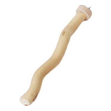 Imagem de Ｂｅｓｇａ Brinquedos para pássaros de estimação, poleiro de madeira para escalada, suporte de, ramo de pássaros, varas de uva para araras, calopsitas, 20cm